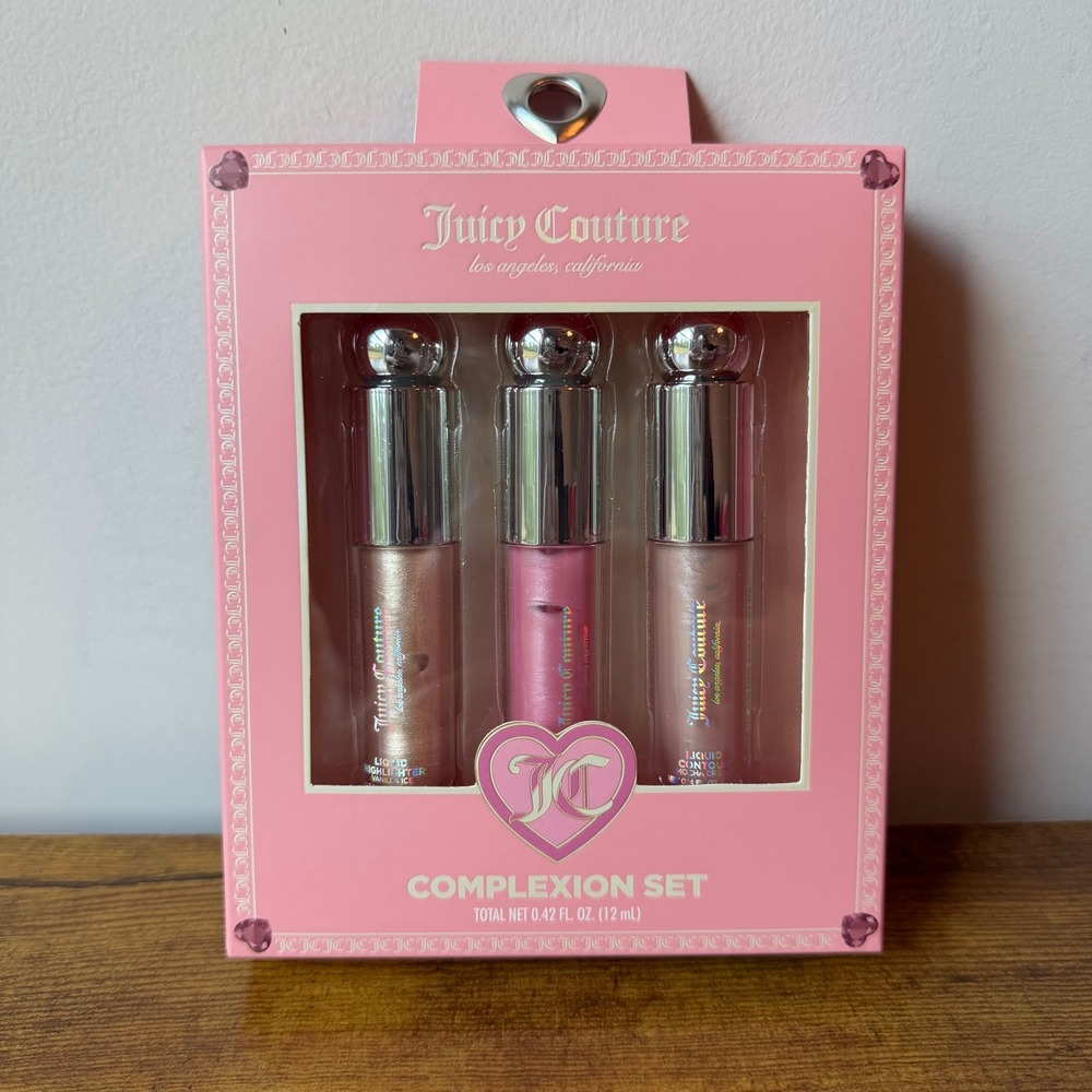 New Juicy Couture Blush Highlighter Contour Complexion Set Makeup Cosmetic